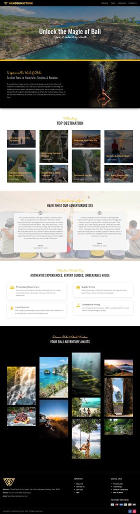 web portfolio - wanderwaytour.com